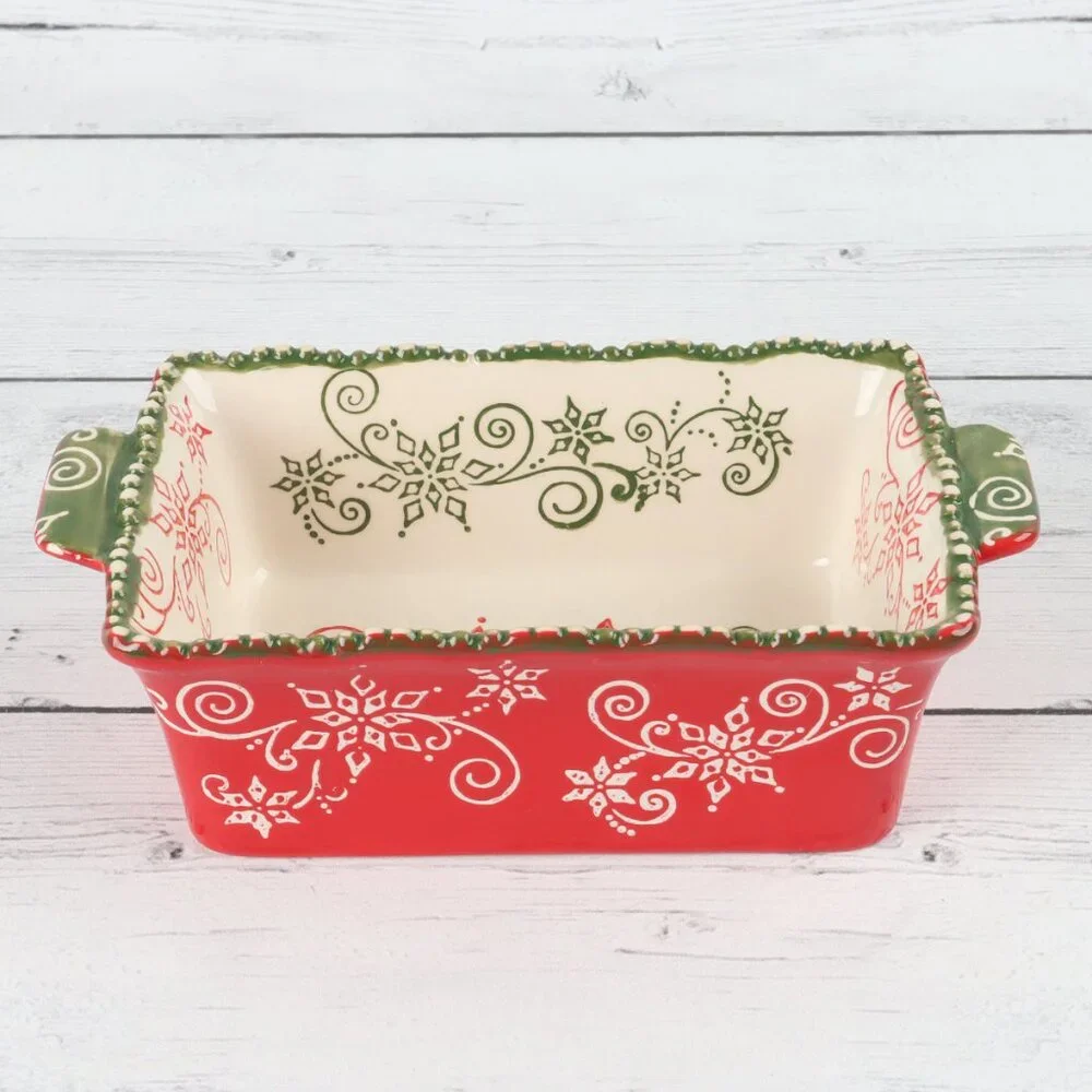 Temp-tatios Floral Lace Mini Loaf Pan with Plastic Lid 12oz